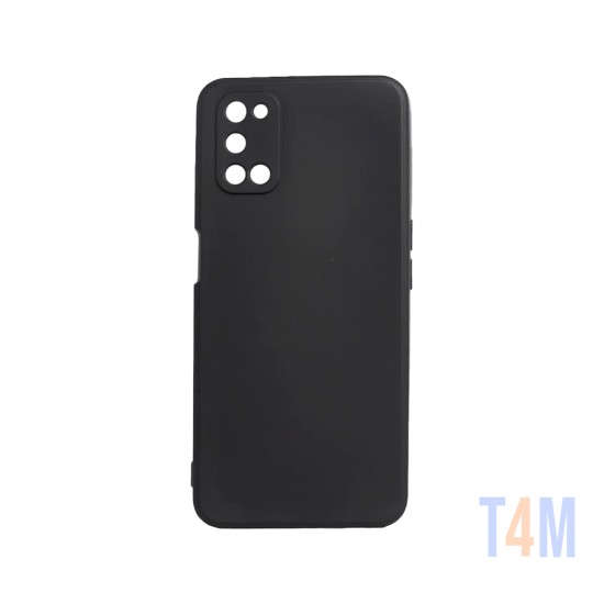 Capa de Silicone com Moldura de Câmera para Oppo A52/A72/A92 Preto